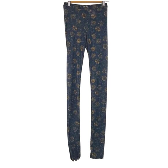 NWT Free People Layered In Lace Sheer Footless Leggings in Black Combo Small - Picture 4 of 5